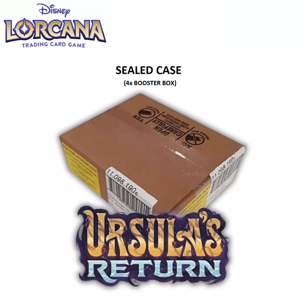 Disney Lorcana TCG: Ursula's Return 4x Booster Display (SEALED CASE)