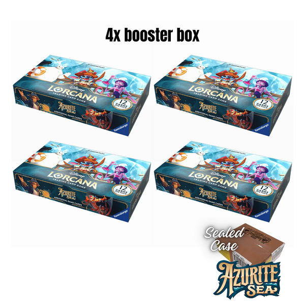 Disney Lorcana TCG: Azurite Sea 4x Booster Display (SEALED CASE)