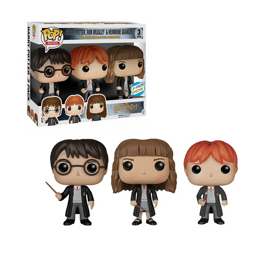 Funko Pop! Harry Potter, Ron Weasley & Hermoine Granger 3 Pack