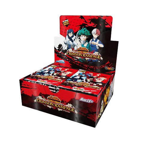 My Hero Academia CCG Crimson Rampage [1st Edition] Booster Display