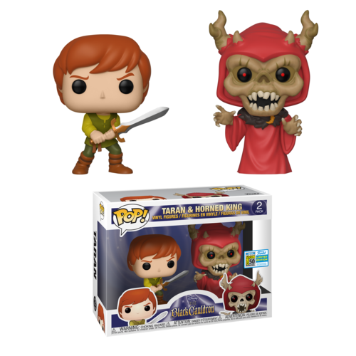 Funko Pop! THE BLACK CAULDRON: Taran & Horned King 2 Pack [SDCC]