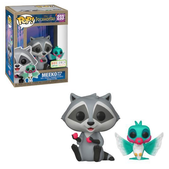 Funko Pop! POCAHONTAS: Meeko w/ Flit [Earth Day] #233 [Box Lunch]