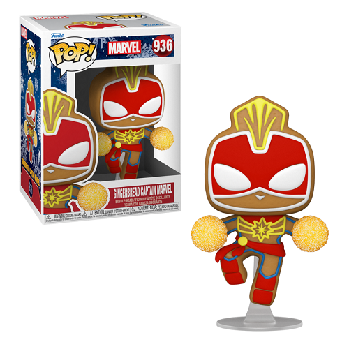 Funko Pop! MARVEL: Gingerbread Captain Marvel #936