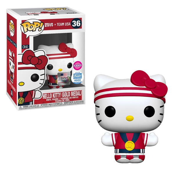 Funko Pop! Hello Kitty Gold Medal LE 4000 [Flocked] #36 [Funko Shop]